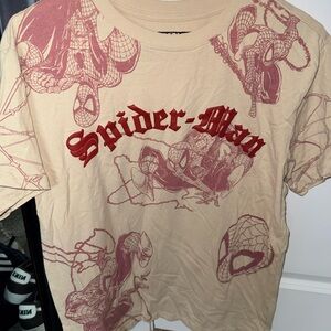 Marvel Spider-Man Graphic Tee - Beige & Red